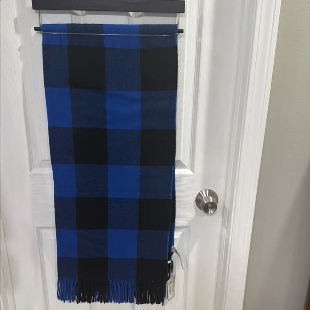 WOOLRICH BLANKET. BUFFALO BLUE